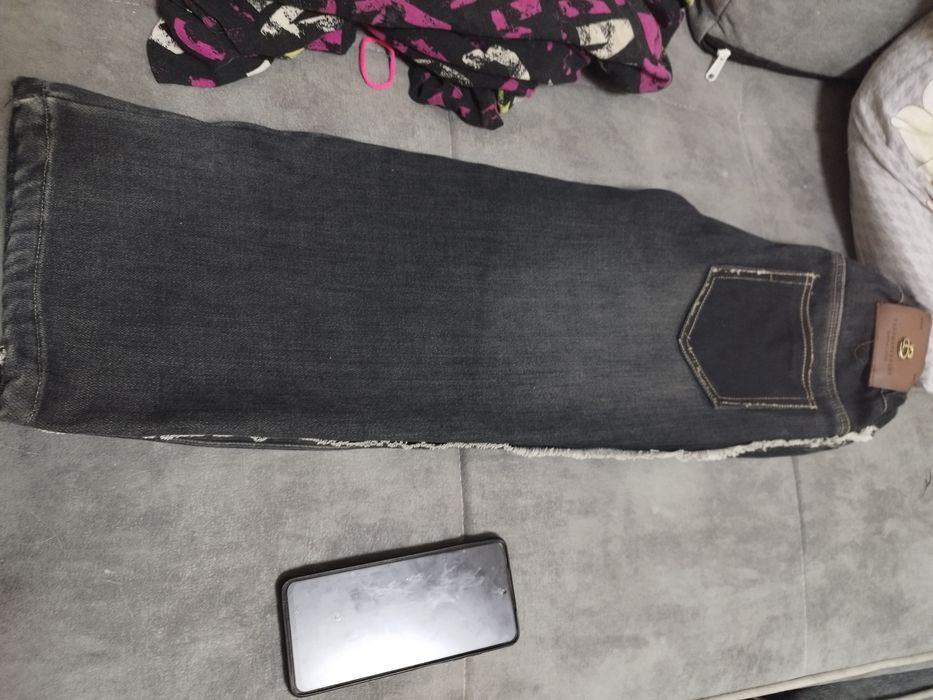 Теплые джинсы на девочку от 6-8 лет