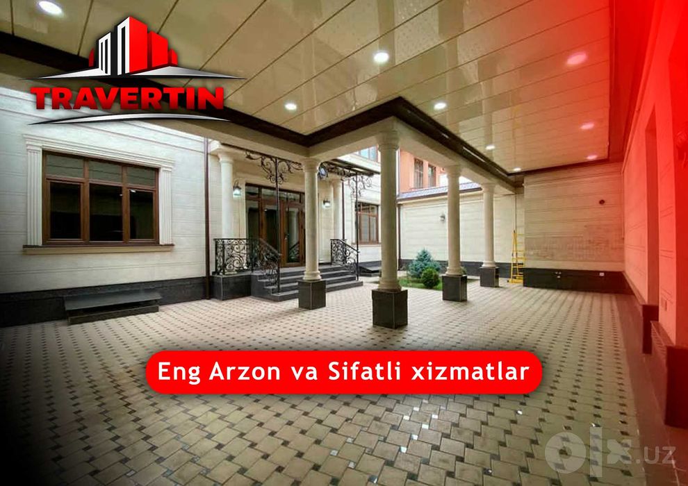 Travertin Otdochento Marmarino Barelyef Fasad