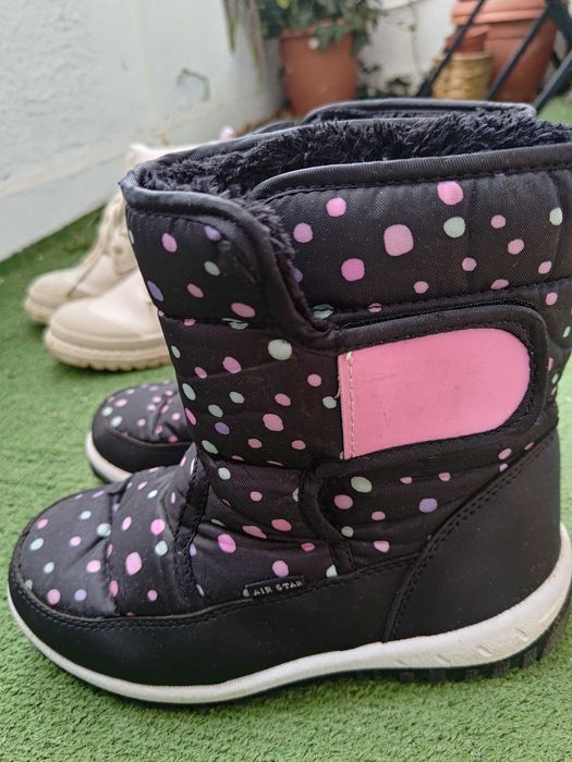 Детски обувки 34 за момиче, ботуши, боти, сникърси, апрески, джапанки