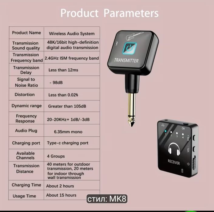 Wireless In air monitor system