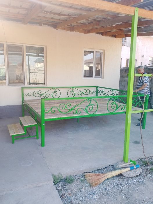 Топчан разборный металлический