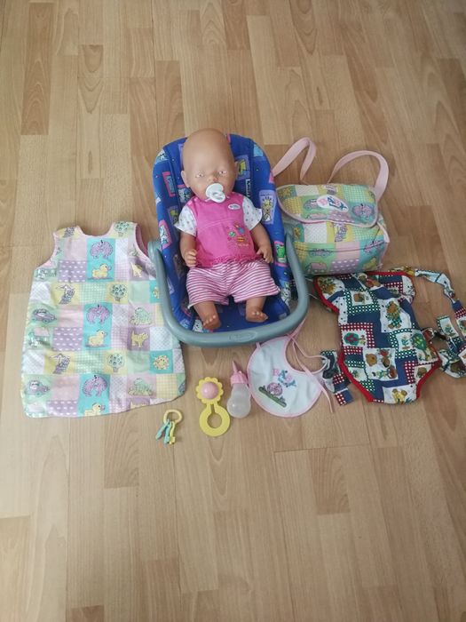 Beby Born, Zapf Cretion, кукла, комплект от 15 части неразличим от нов