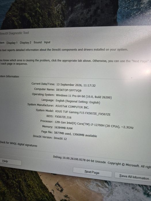 Asus TUF Gaming F15
