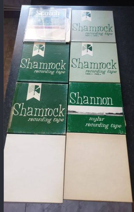 Vând benzi magnetofon shamrock, rolă aluminiu  de 26cmde 18cm, orwo 15 cm