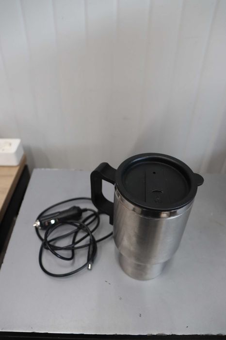 Електрическа чаша за път, 450 мл, неръждаема стомана, 12V