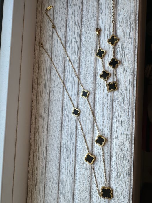 lant - bratara - set - placat cu aur.