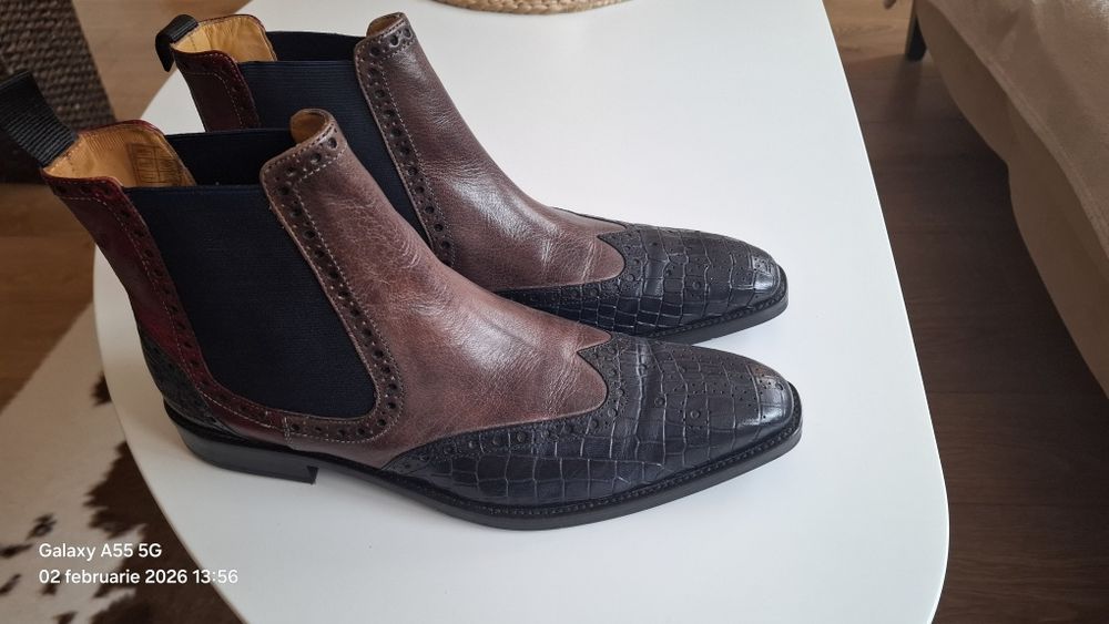 Ghete pentru barbati  din piele Melvin&Hamilton