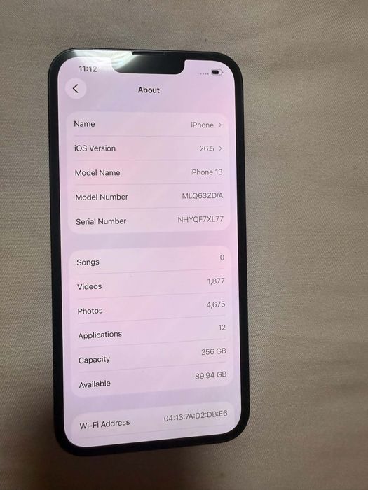 Iphone 13 256gb 87% Bateria
