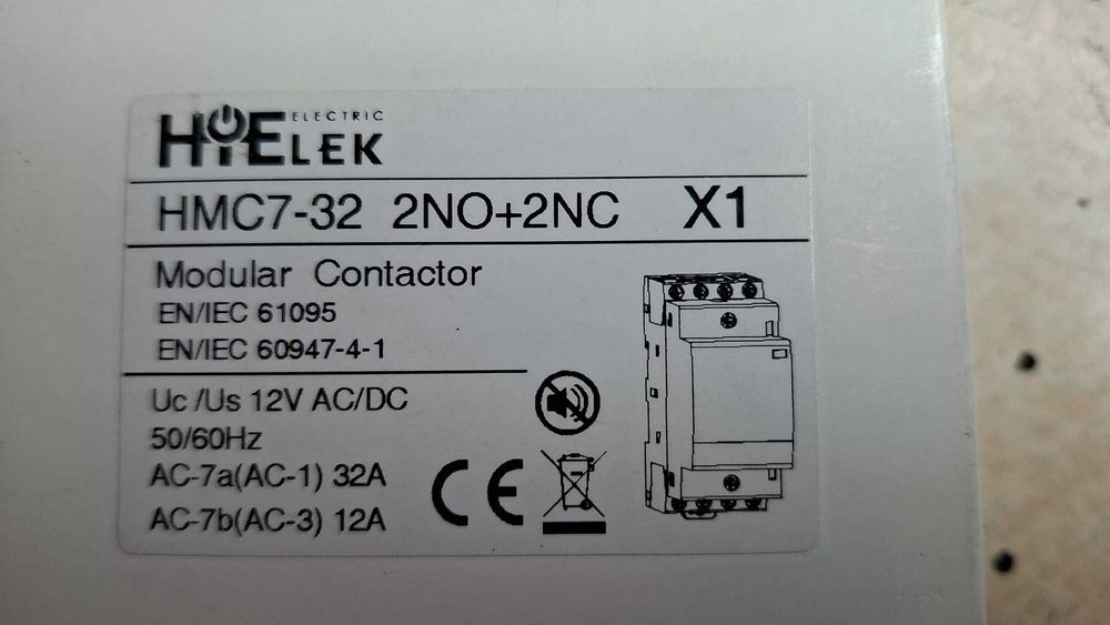 Contactor Modular Silentios Hielek HMC7-32 (12V AC/DC) 2NO+2NC