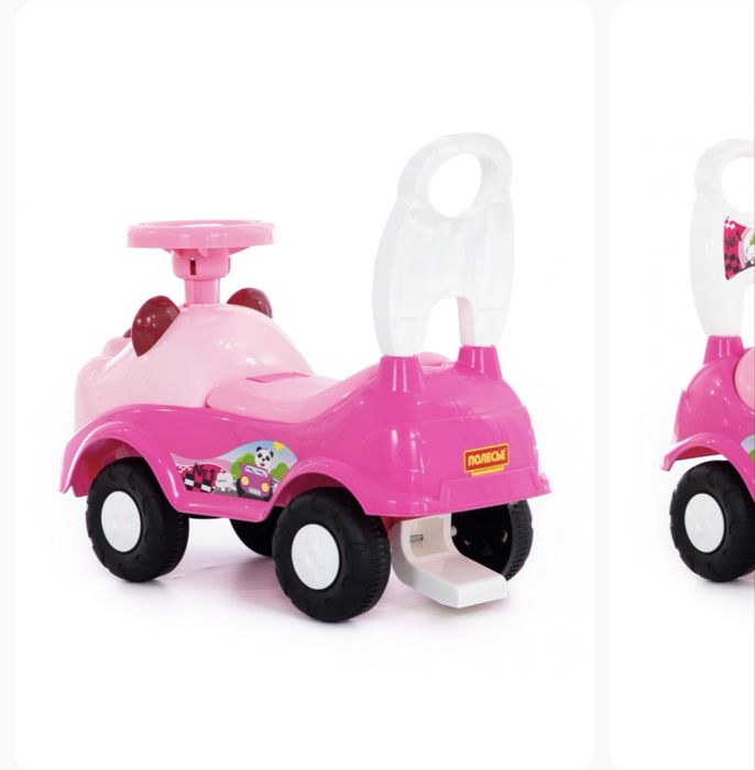 Детская машинка каталка розовая