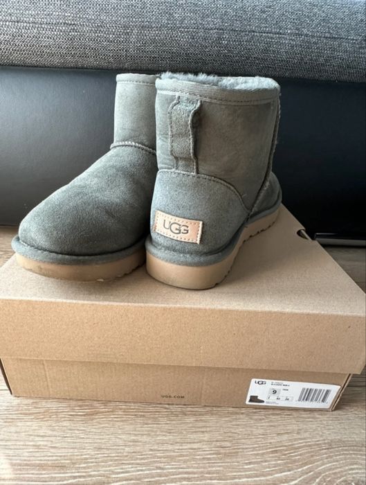 Ugg classic mini, verde, mărimea 40