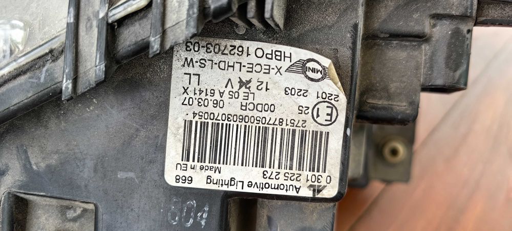 Фар за Mini Cooper