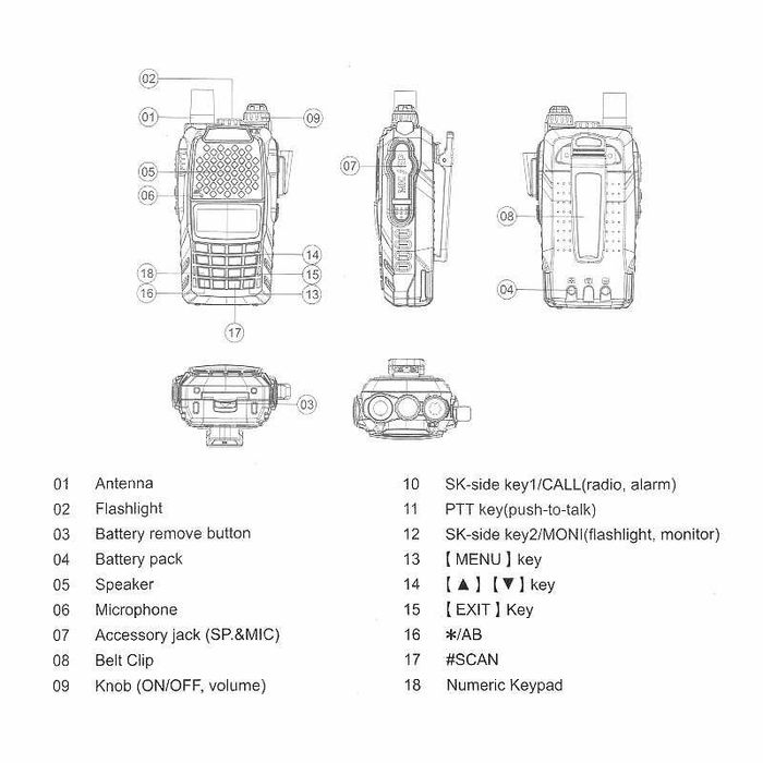 Нова модел Baofeng 6R 8w 5000MAh модел 2026 двубандова 136-174,400-520