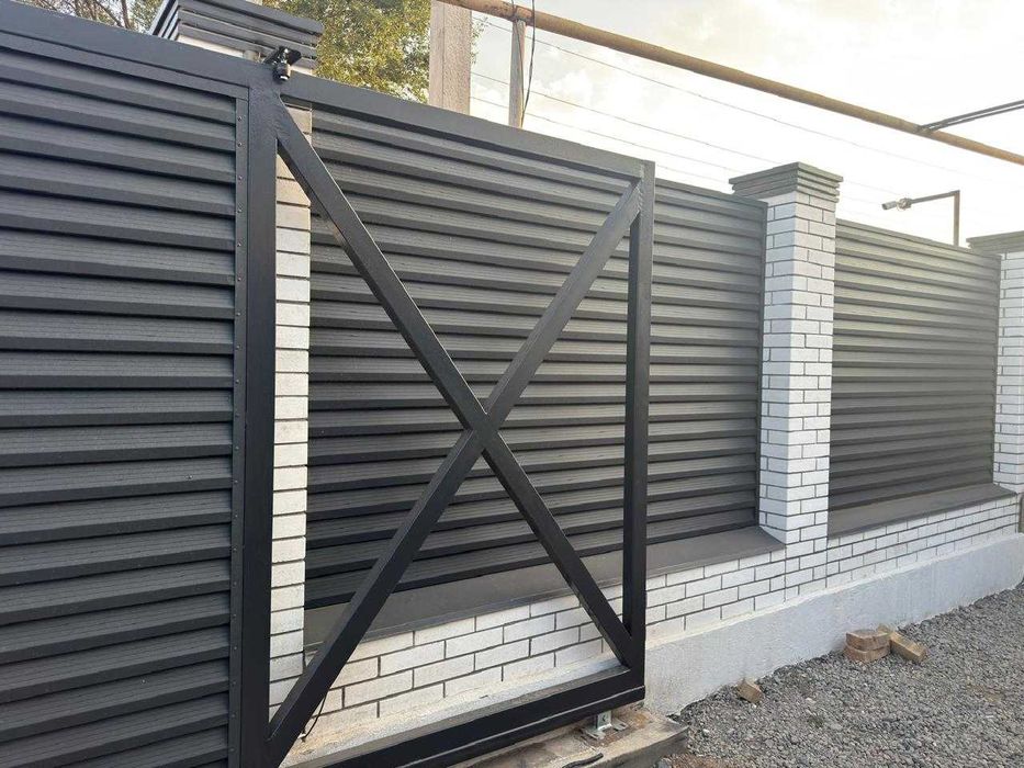 Забор жалюзи ТВИН под ключ