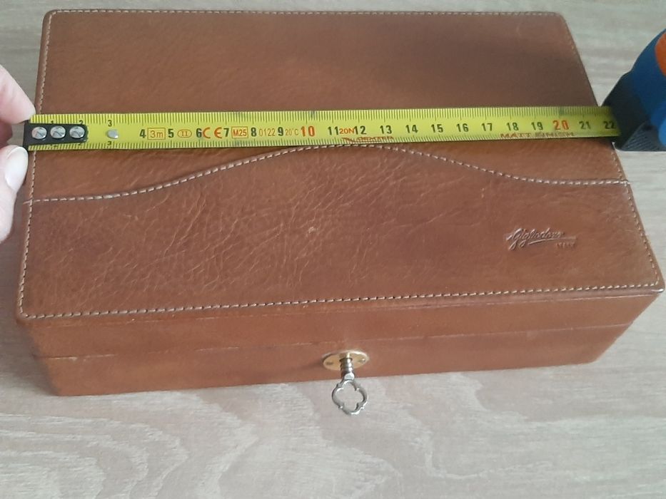 Casetă/ cutie bijuterii Gigliodoro Italy - Piele naturală