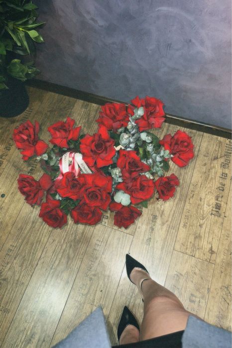 Букет красный новый