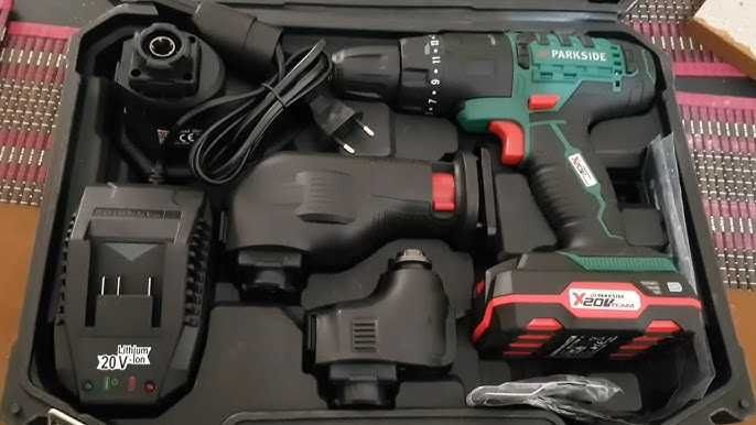 20V 4в1 Винтоверт, Саблен Трион, Мултитул, Шлайф Parkside 20волта