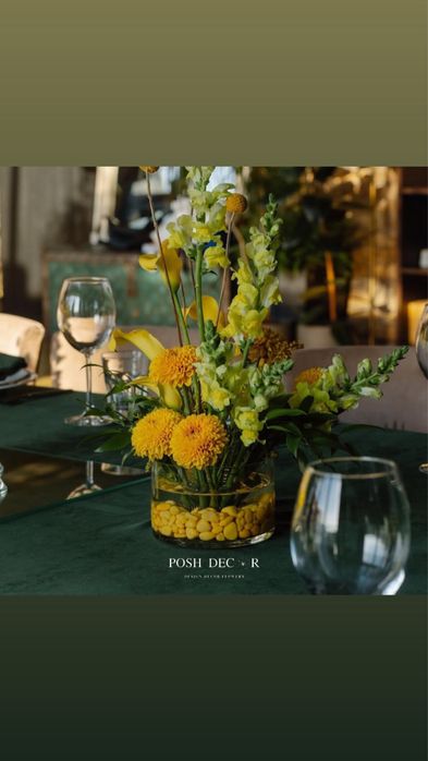 Оформление живыми цветами | услуги флориста| оформление для стола