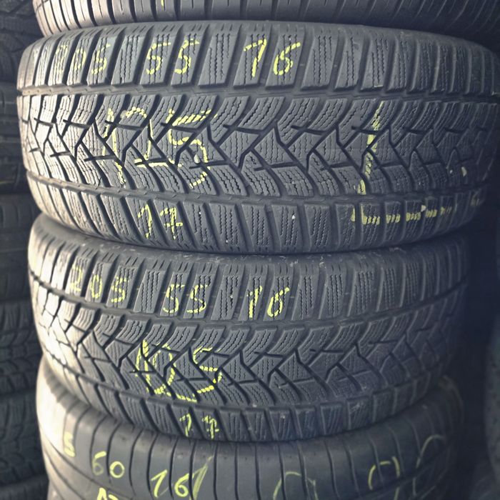 2x 205/55/16 M+S DUNLOP Stare excelentă