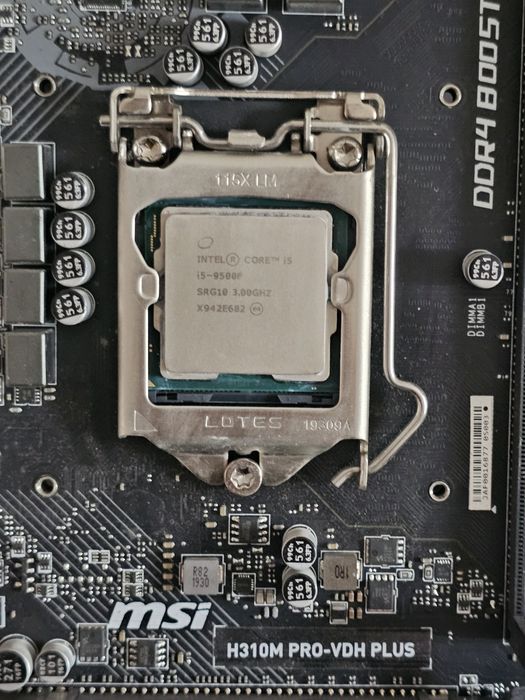I5 9500f msi h310m pro