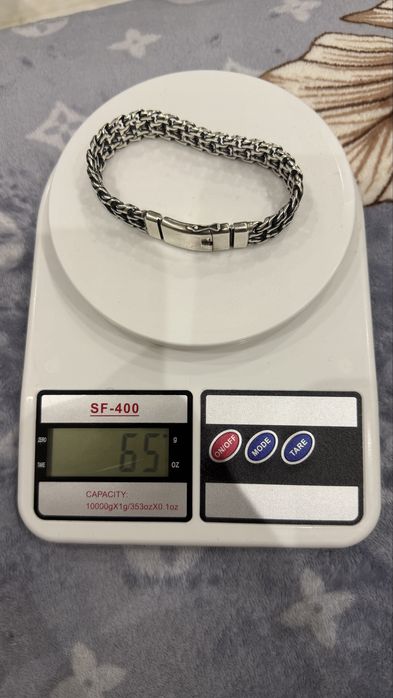 серебро браслет 65 грамм