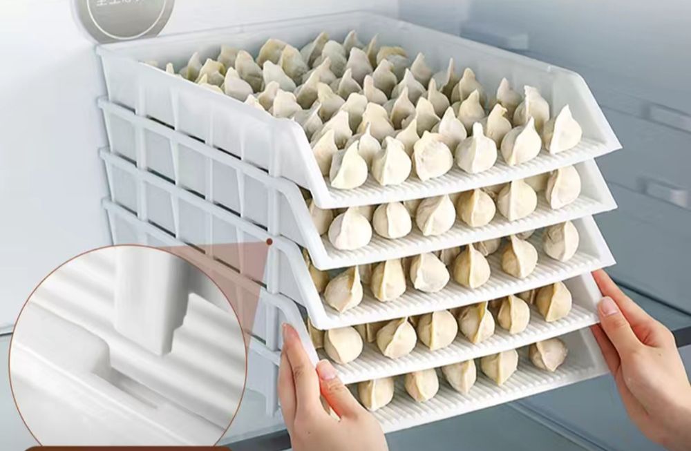 Лотки для манты и пельмени для заморозки