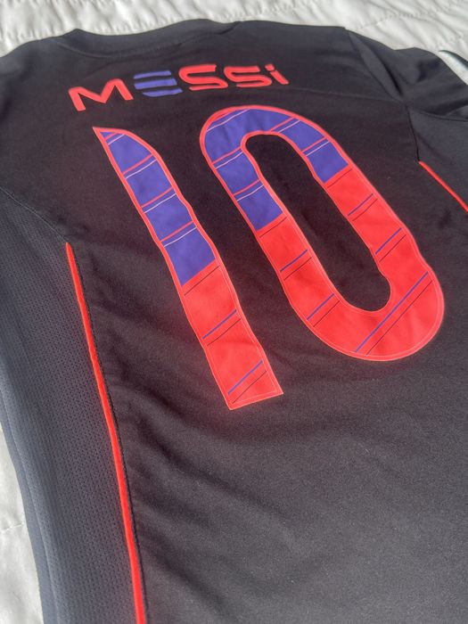 Детска футболна фланелка ADIDAS MESSI 10 Black kids 8-10 г.