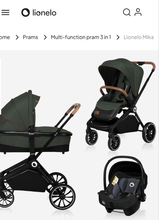 Бебешка количка Lionelo Mika 3 в 1