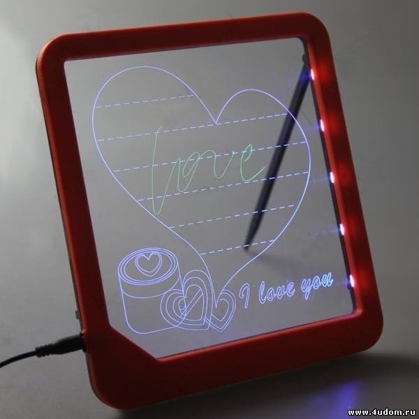 Доска для рисования с подсветкой