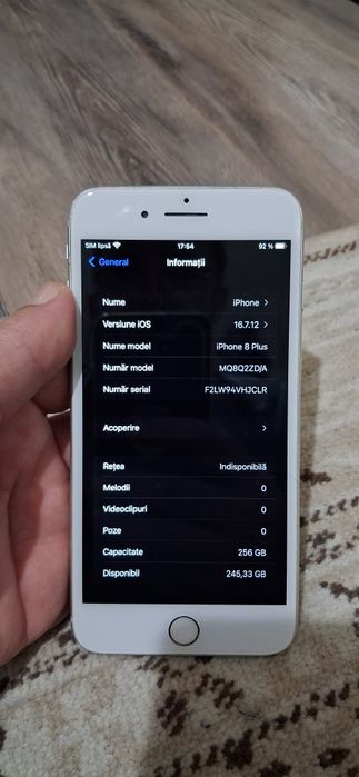 Iphone 8 plus /  stocare 256