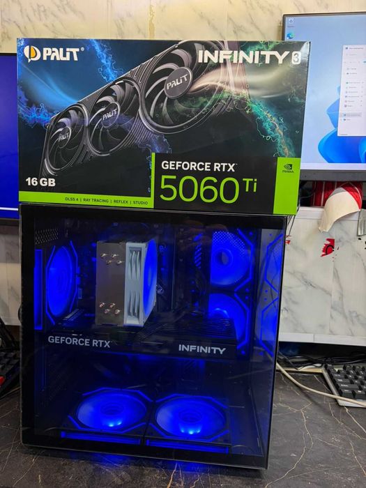 Системный блок/Ryzen5 7500f/RTX5060ti/32GB/SSD512/Игровой компютер/Пк