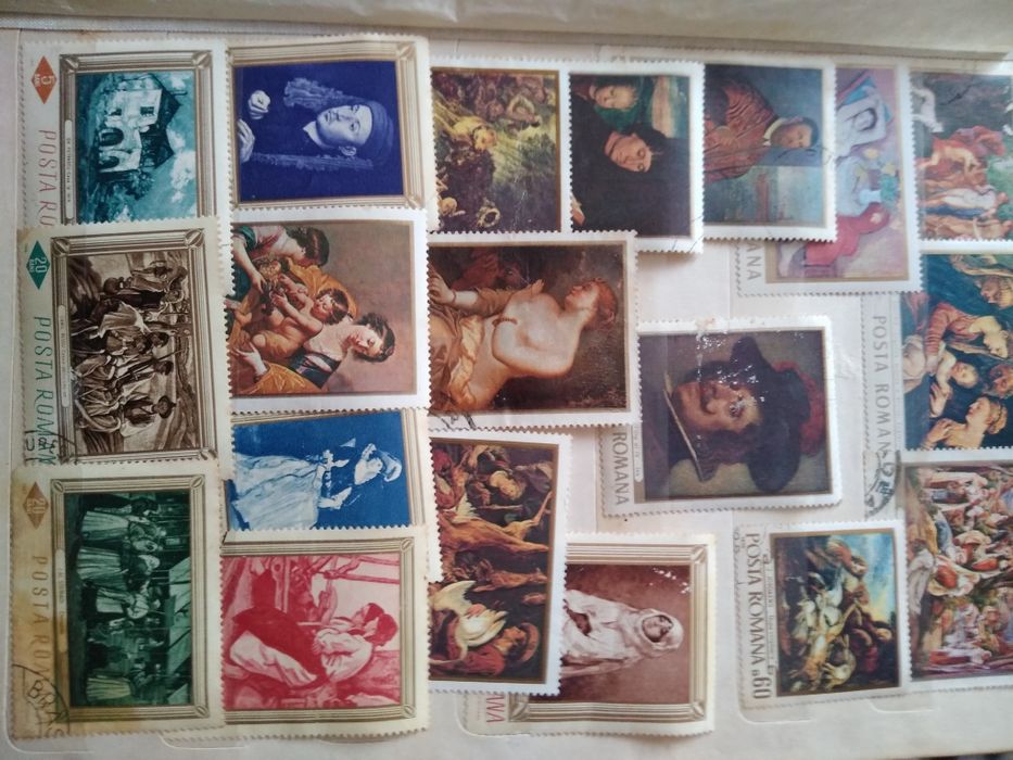 Coleții de timbre vechi 4 albume .