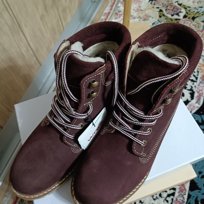 Ботинки зимние натуральный набук