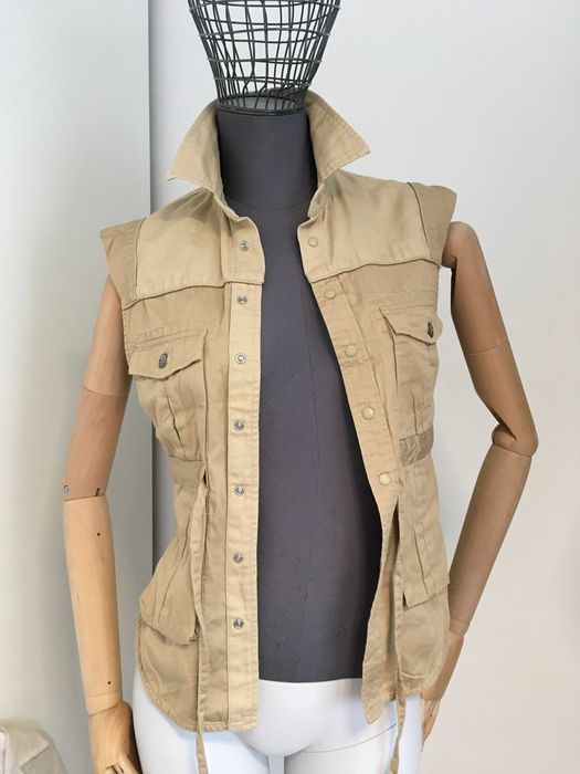 DIESEL памук и лен елек сафари XS