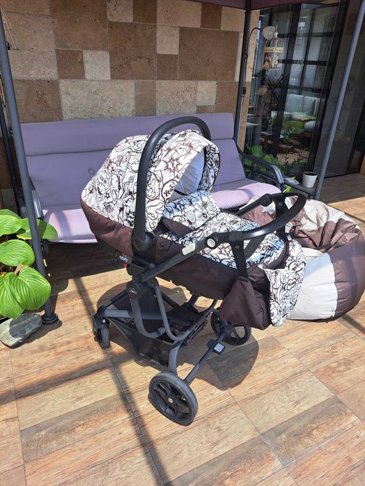 Количка САМ, 3 в 1 + дъждобран + чанта