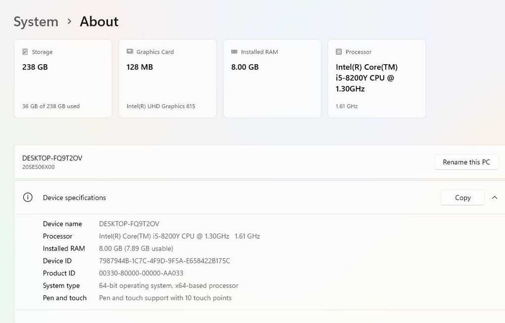 Таблет и Лаптоп 2в1 Lenovo ThinkPad Yoga 11e -i5-8200Y/RAM 8GB/SSD256G