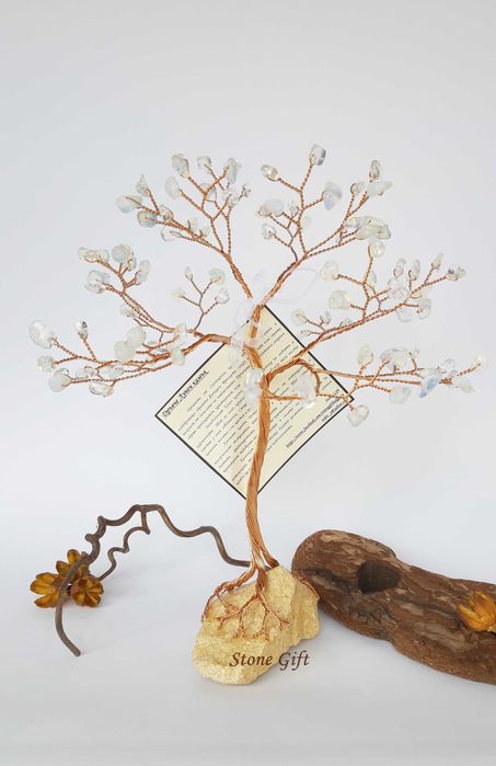 Дръвче Лунен Камък Едър, Подарък Юбилей, Идея Подарък, Семейство