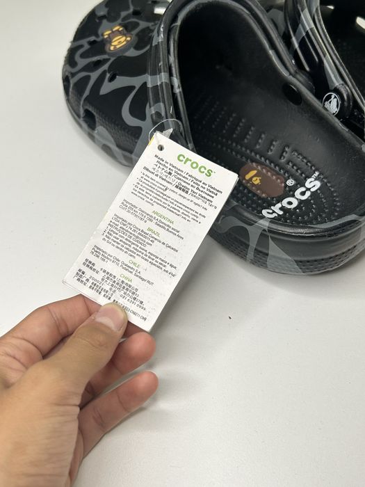 Crocs x BAPE, тапочки