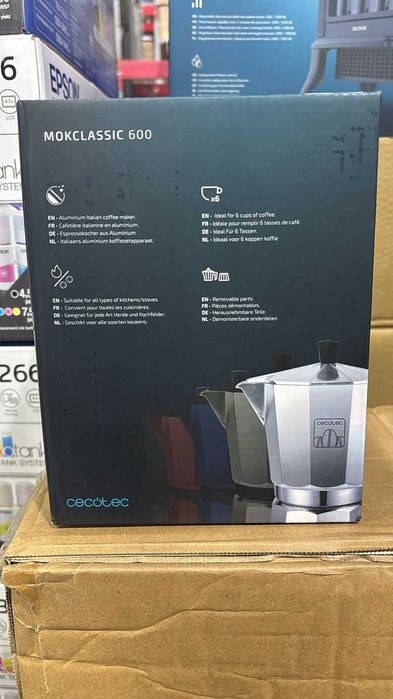 Кофеварка гейзерная Cecotec Mokclassic 600 черный