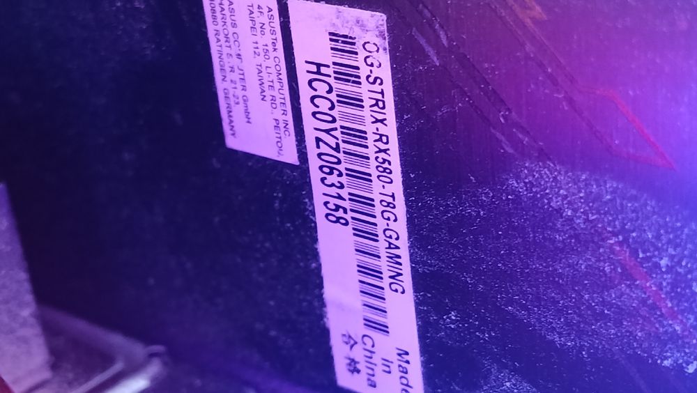 Asus ROG RX580 8Gb