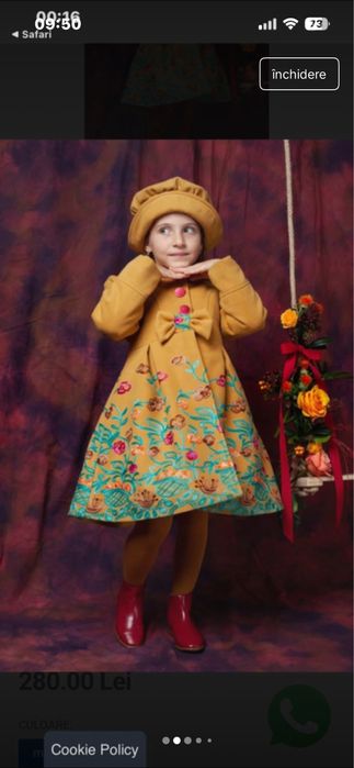 Palton fete de la Andreea Tex 6 ani merge și mai mult