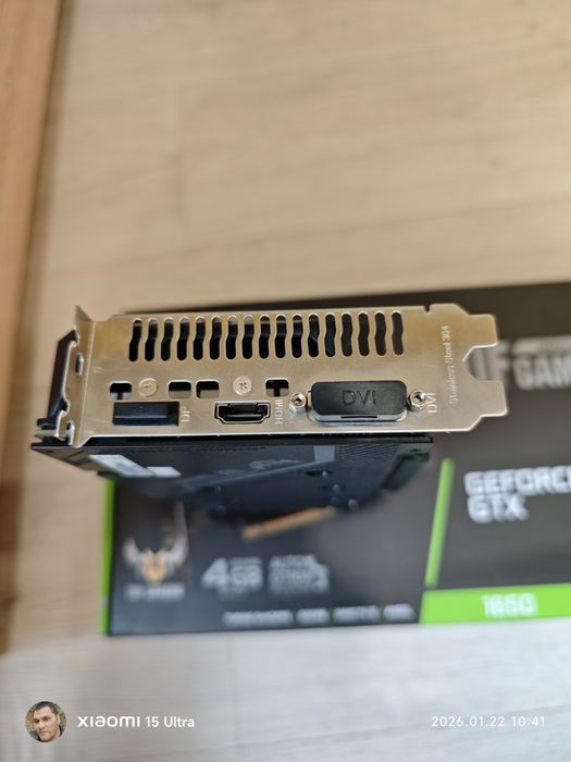 ASUS TUF GTX 1650 4GB GDDR6 - Перфектна, в гаранция!