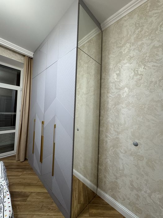 Виестительный шкаф с зеркалом