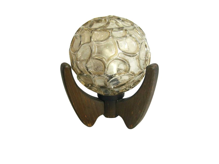 Veioza Doria, Art Deco MCM, sticlă Murano, vintage