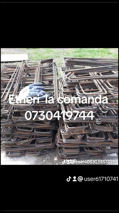 Vindem din stoc sau pe comanda etrieri din fier striat de 8mm.
Produce