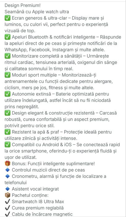 I8 Ultra smart Watch