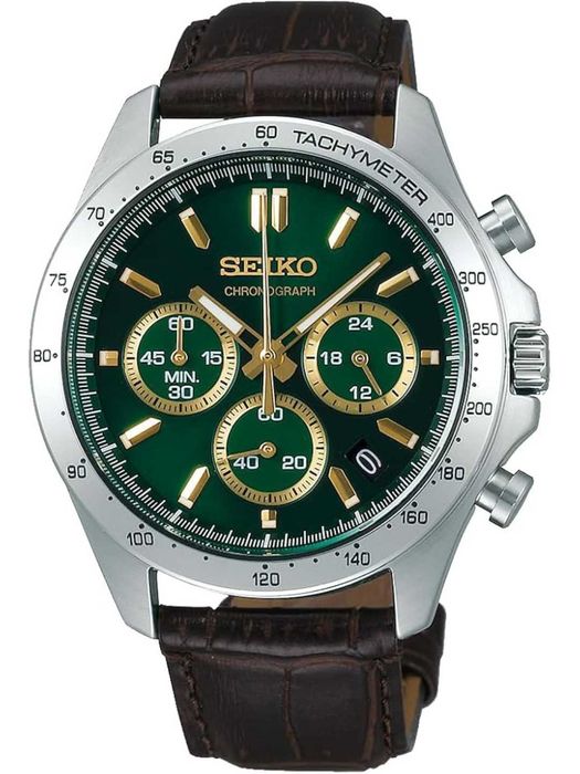 Seiko Selection Spirit SBTR017 — мужские аналоговые часы с хронографом