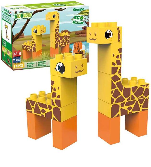Set de construcție de jucarie - animale stepa