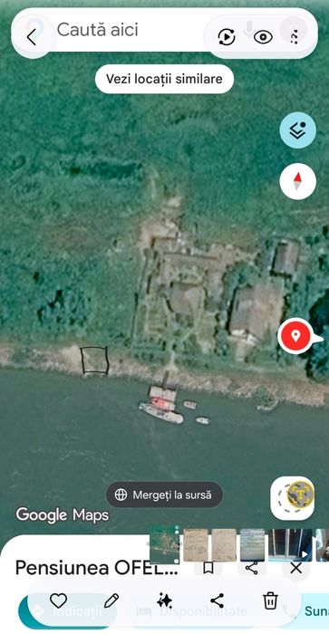 Vand teren cu deschidere 30 m la Dunare  in Crisan, langa Lebada Resort