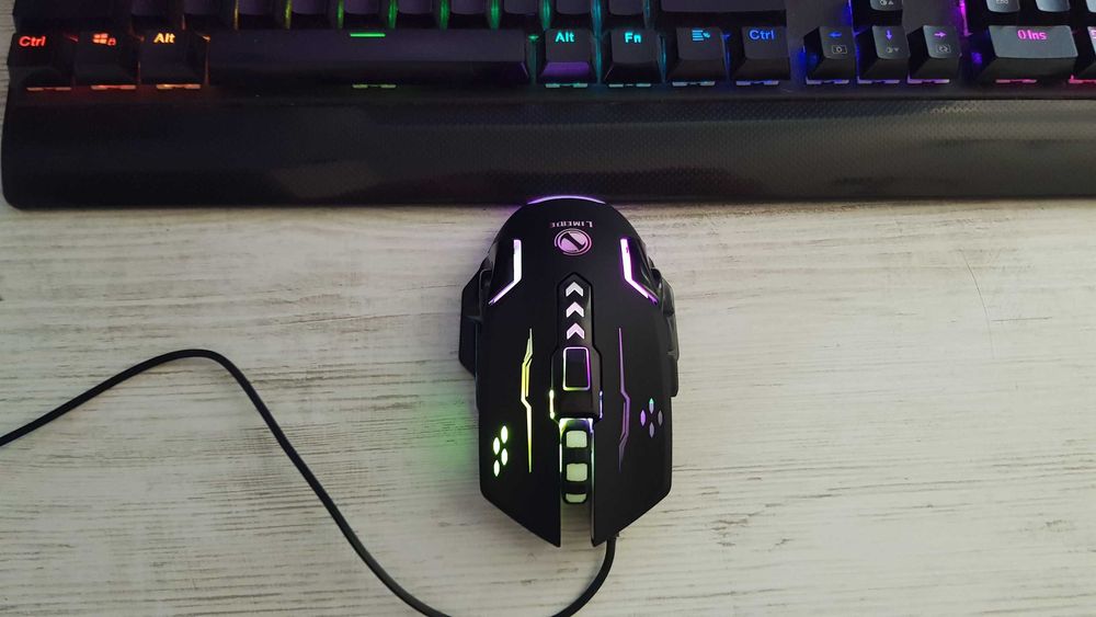 Mouse Gaming cu iluminare RGB 6 Butoane, DPI 1200,1800,2400,3600,USB